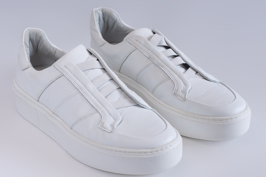 Sneaker Couro Branco