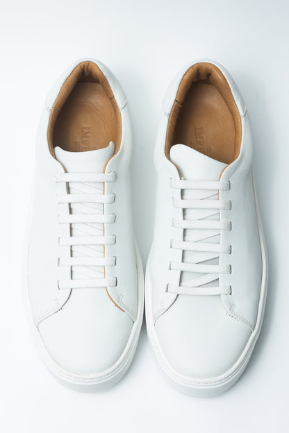 Sneaker Masculino em Couro Branco