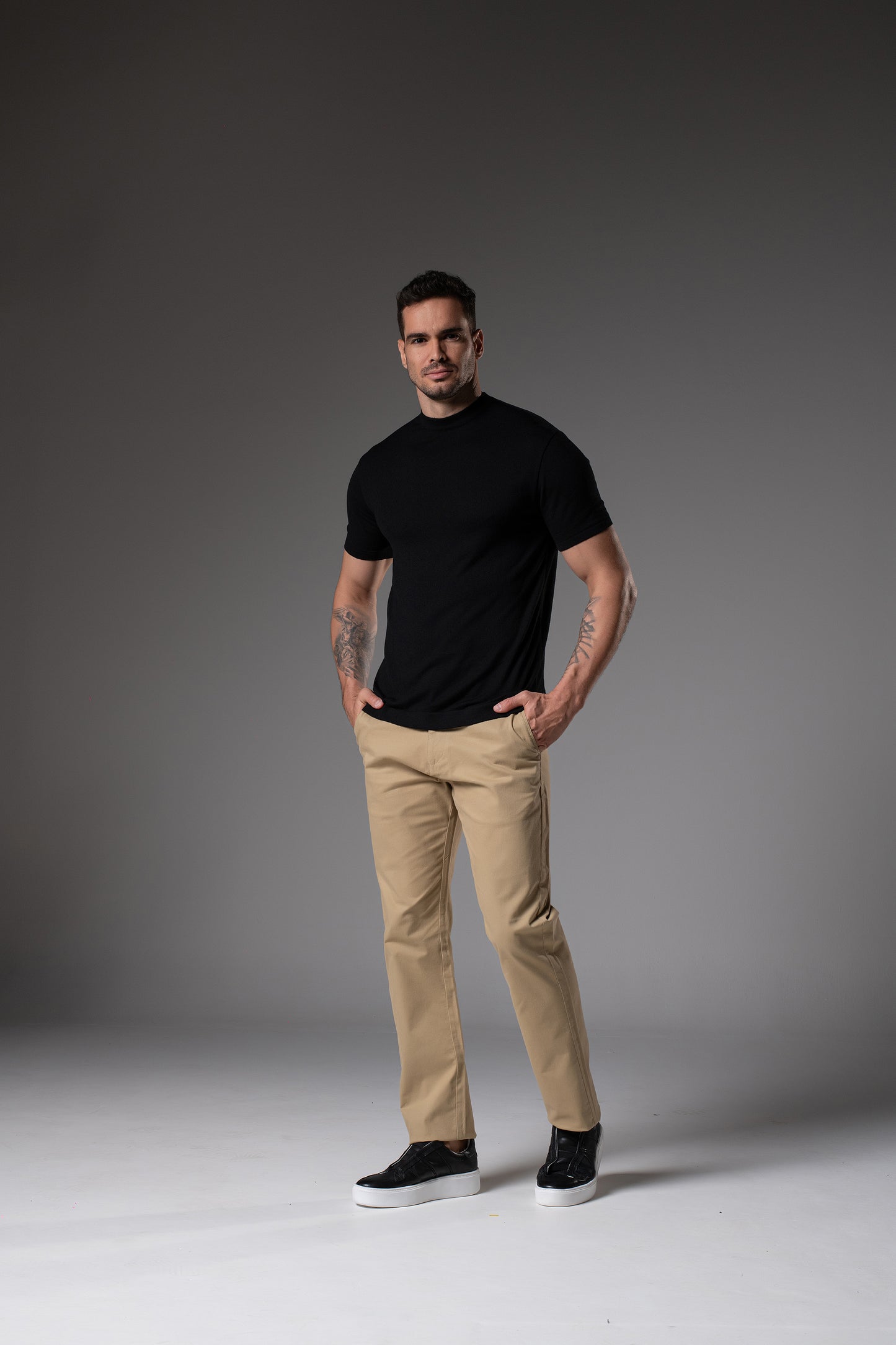 Calça Sarja Bege Escuro