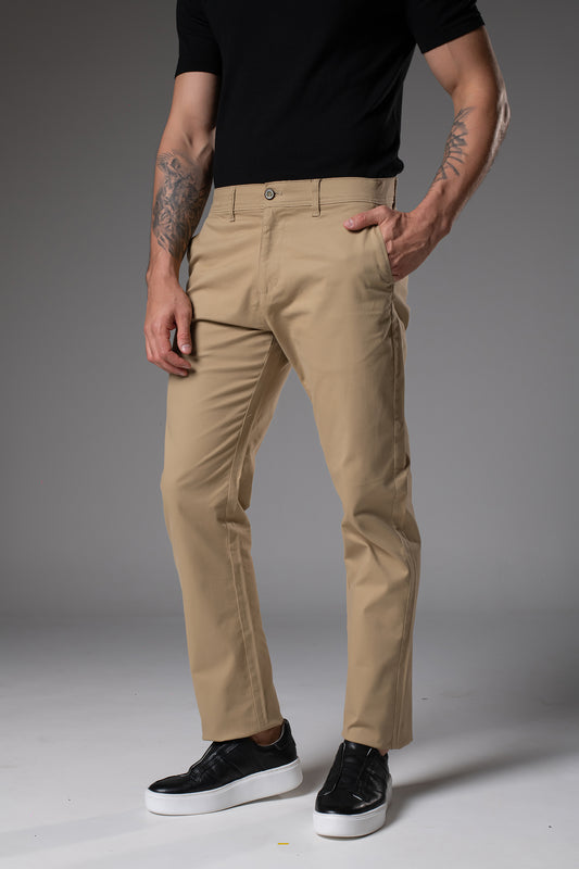 Calça Sarja Bege Escuro