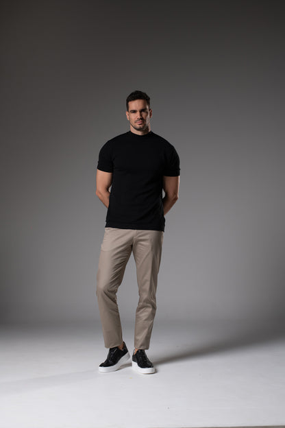 Calça Sarja bege Médio