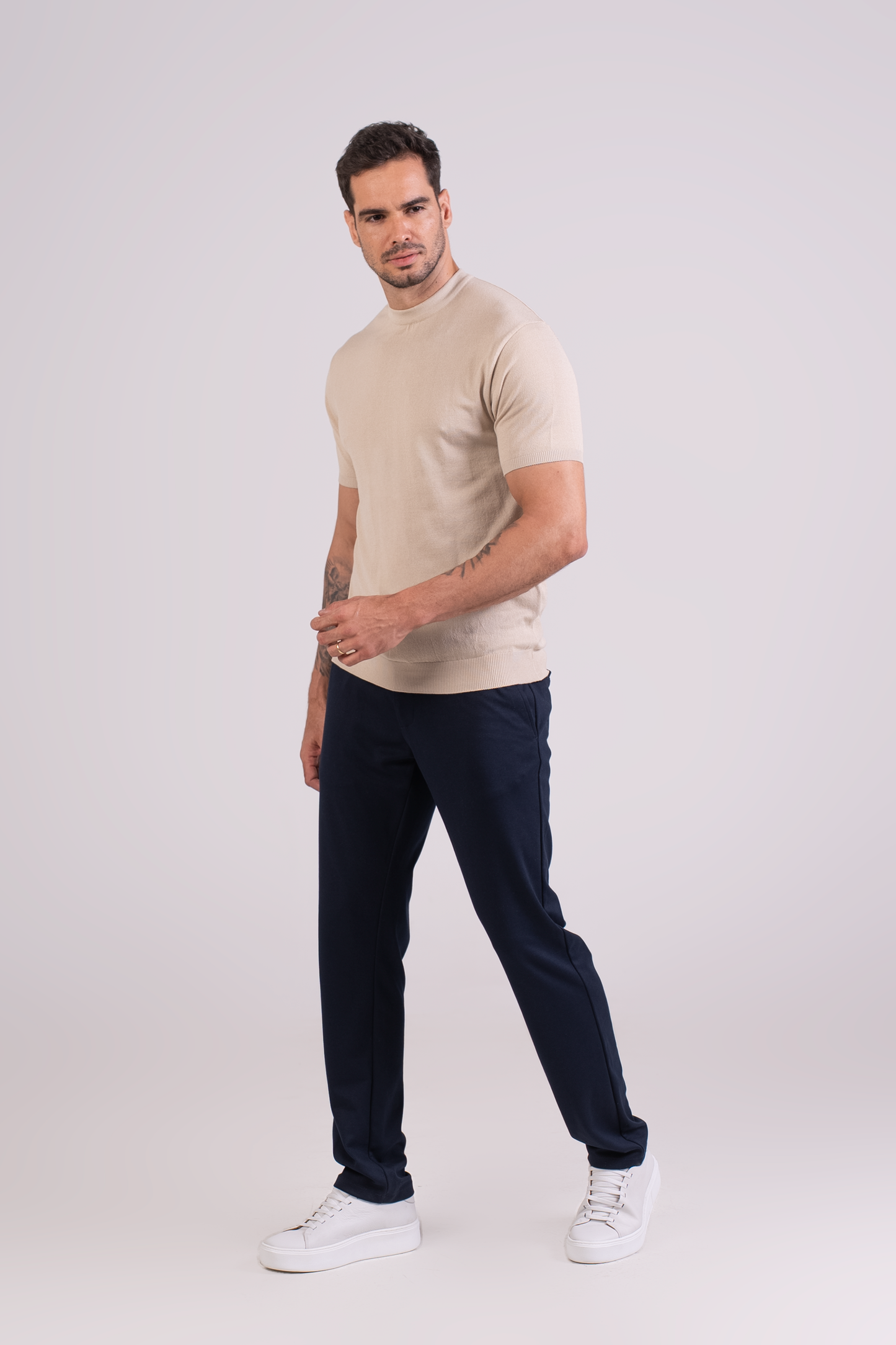 T-Shirt Tricô Canoa Areia