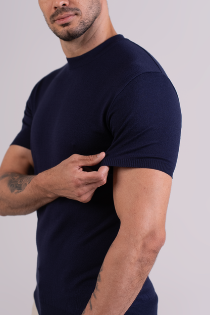 T-Shirt Tricô Canoa Azul