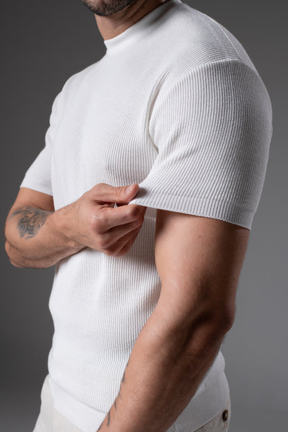 T-Shirt Tricô Canoa Branco